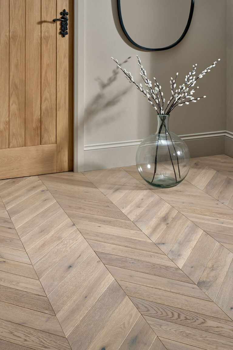 Woodpecker Feather Oak Chevron