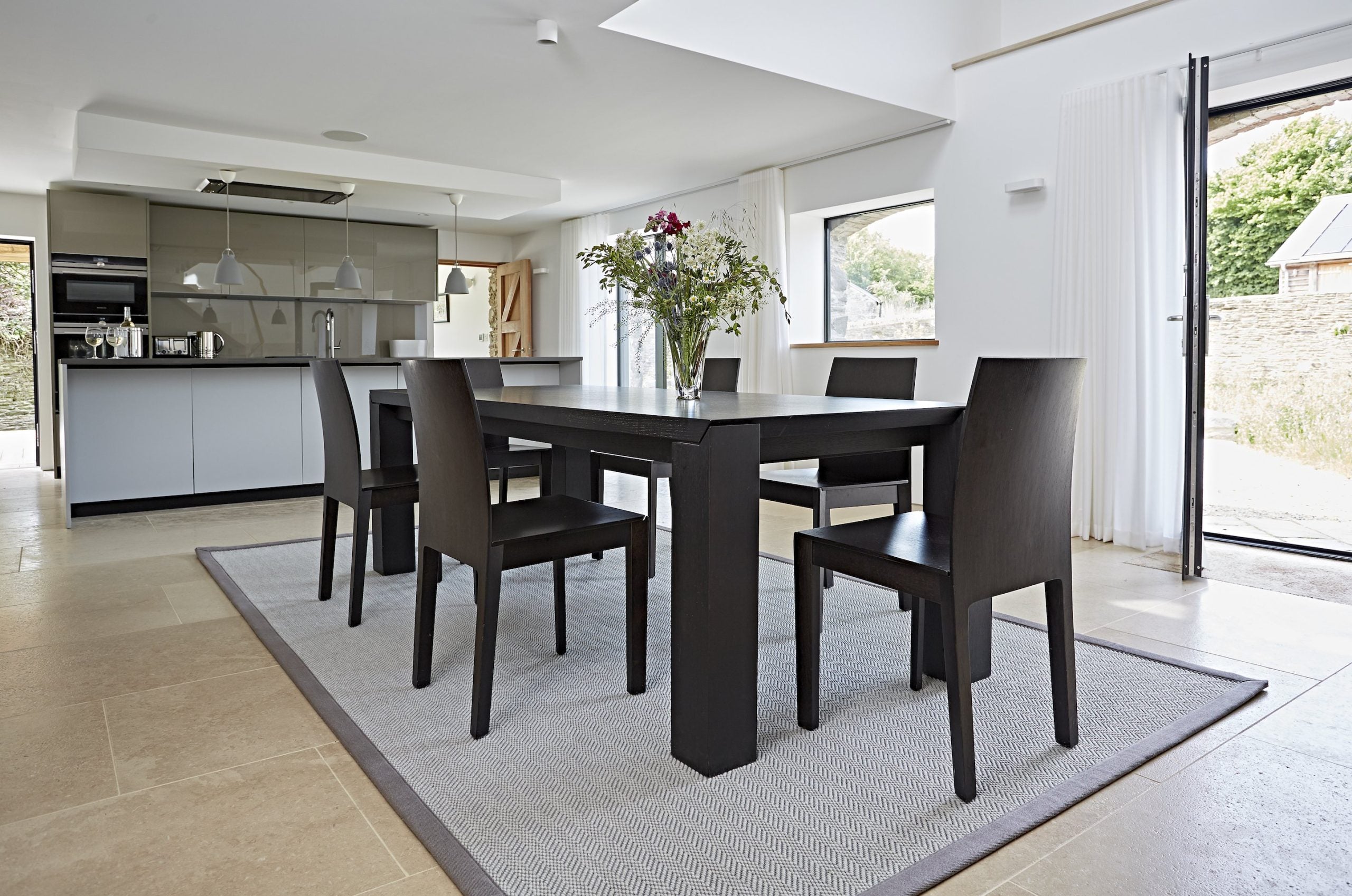 Wool Lunar With Ash Linen Border