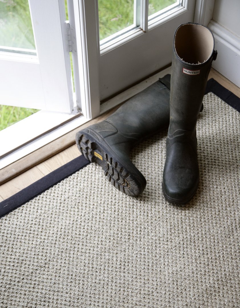 Sisal Bengal Jaipur With Midnight Cotton Border