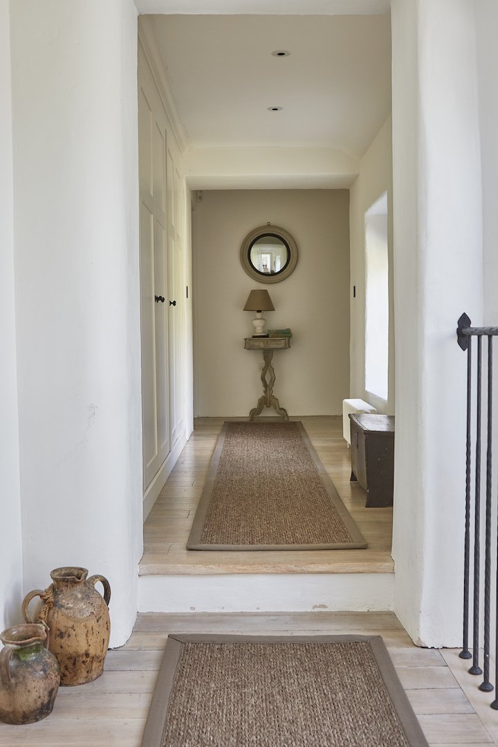 Sisal Himalaya Assam With Bark Cotton Herringbone Border