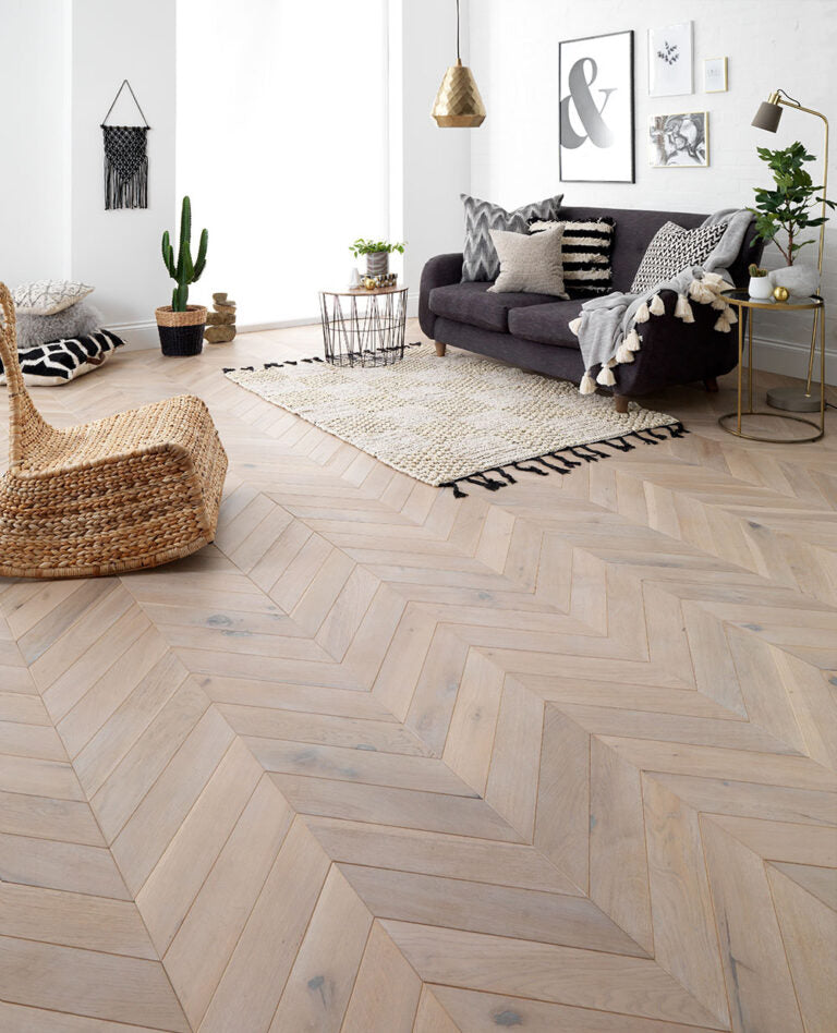 Woodpecker Feather Oak Chevron