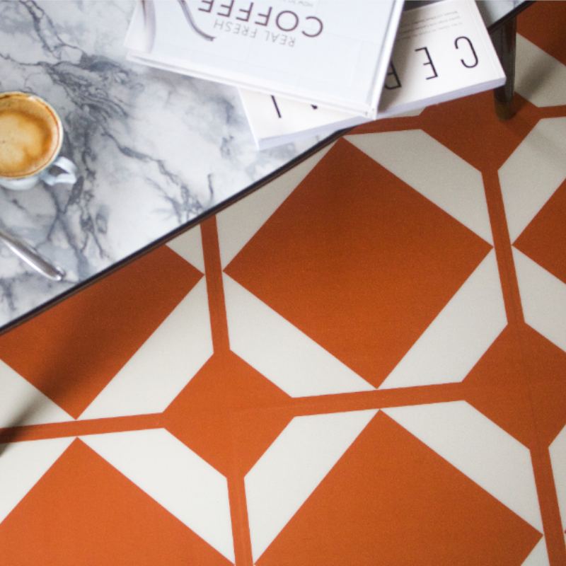 Burnt Ginger Square Tile