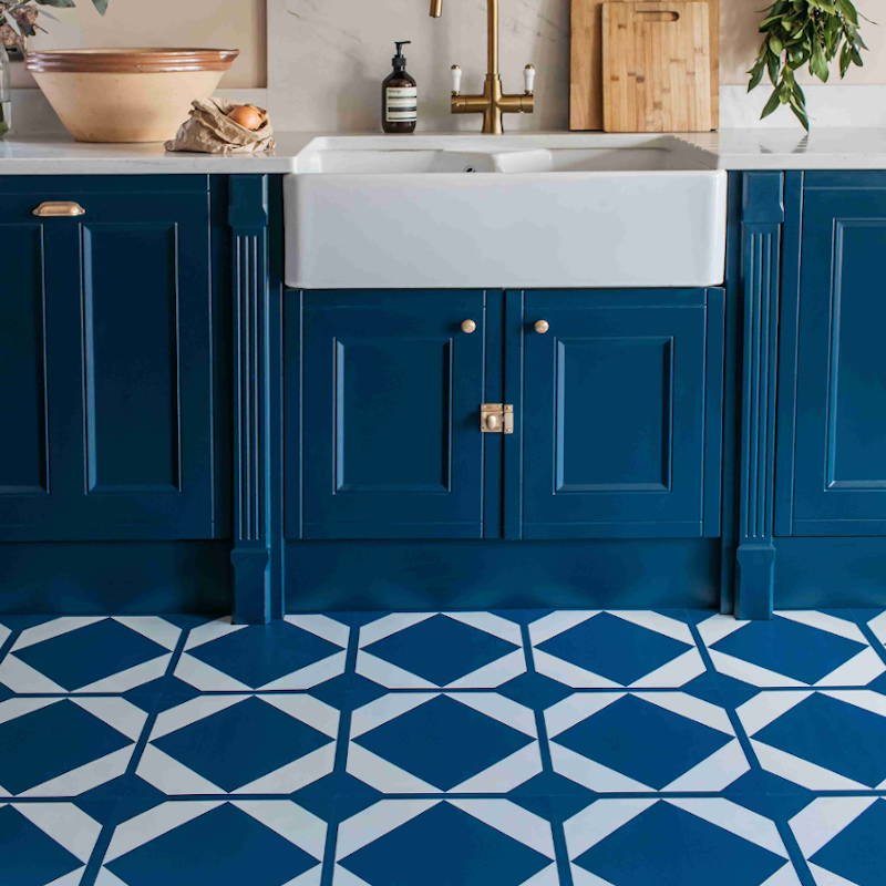 Royal Blue Square Tile